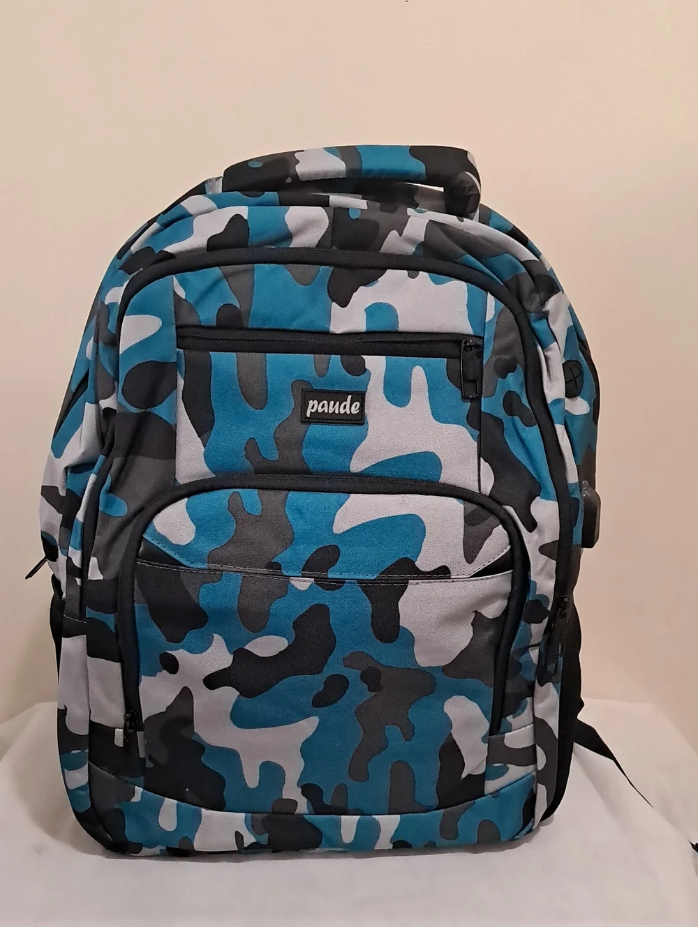Paude Blue Camouflage Men's Backpack – Durable Everyday Pack